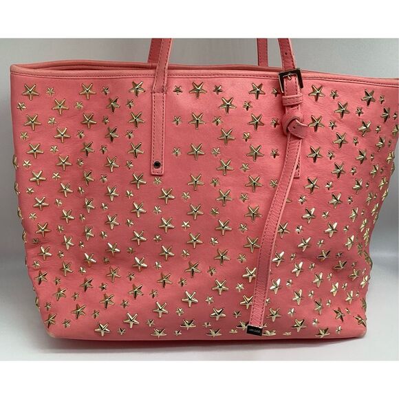 Jimmy Choo Handbags - Vintage Jimmy Choo Pink Studded Sasha M